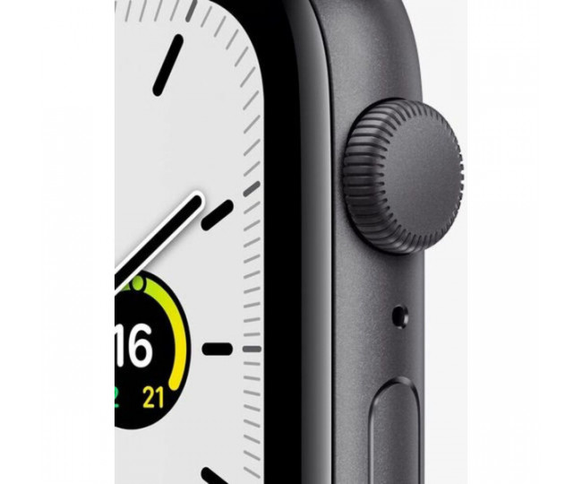 Apple Watch SE GPS 44mm Space Gray Aluminium Case with Midnight Sport Band (MKQ63) б/у
